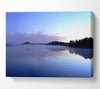 Tranquil Blue Morning Lake Canvas Wall Art