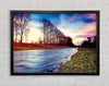 Countryside Stream At Sunset Framed Wall Art