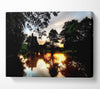 Sunset Reflection On Water Canvas Wall Art