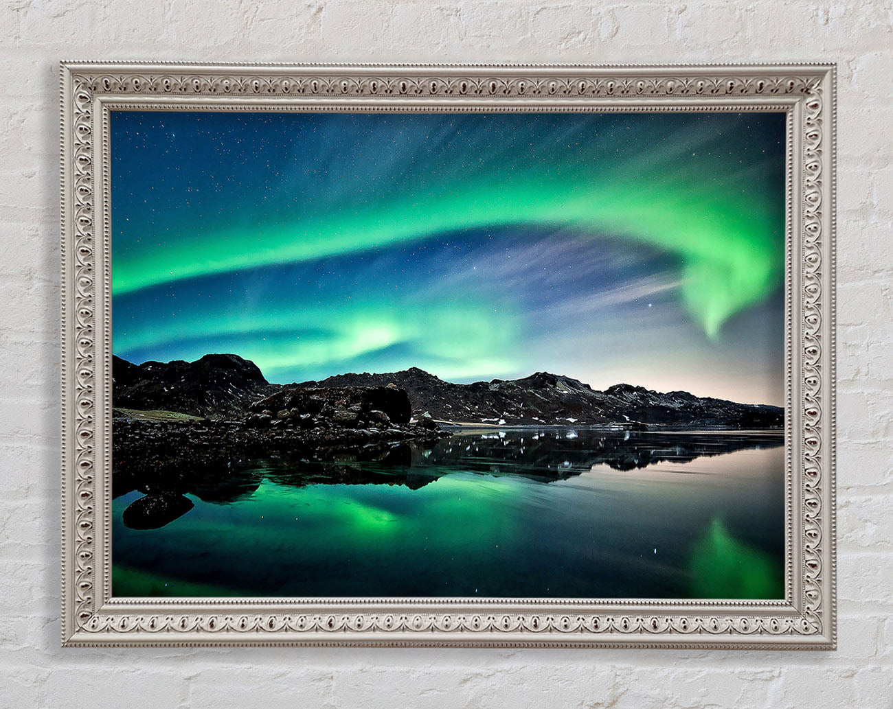 Aurora Green Skies Framed Wall Art