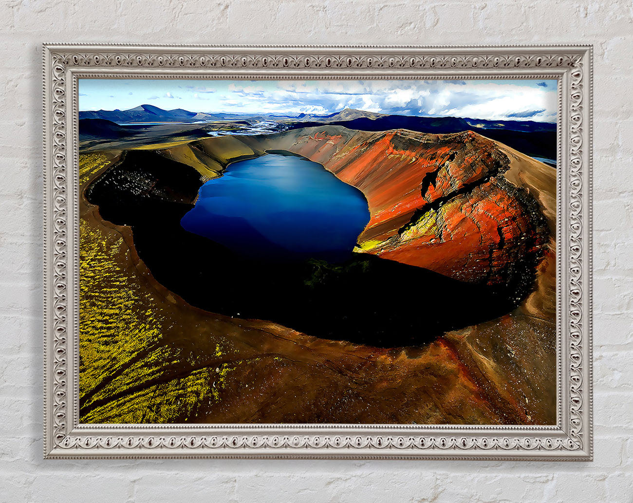 Arctic Volcanic Framed Wall Art