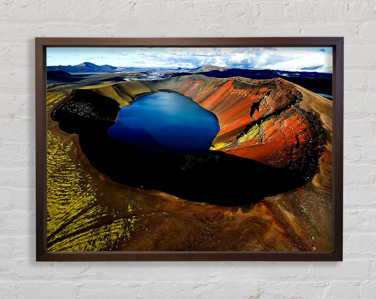 Arctic Volcanic Framed Wall Art