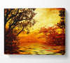 Ochre Lake Canvas Wall Art