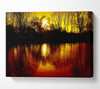 The Lake At Dusk Canvas Wall Art