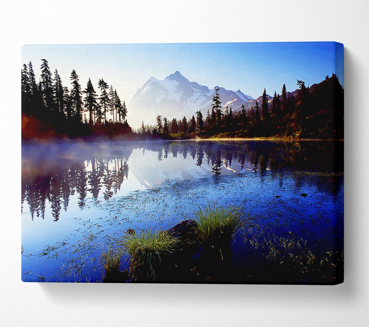 Canadian Lake Mist Canvas Wall Art