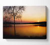 Peaceful Lake At Dawn Canvas Wall Art