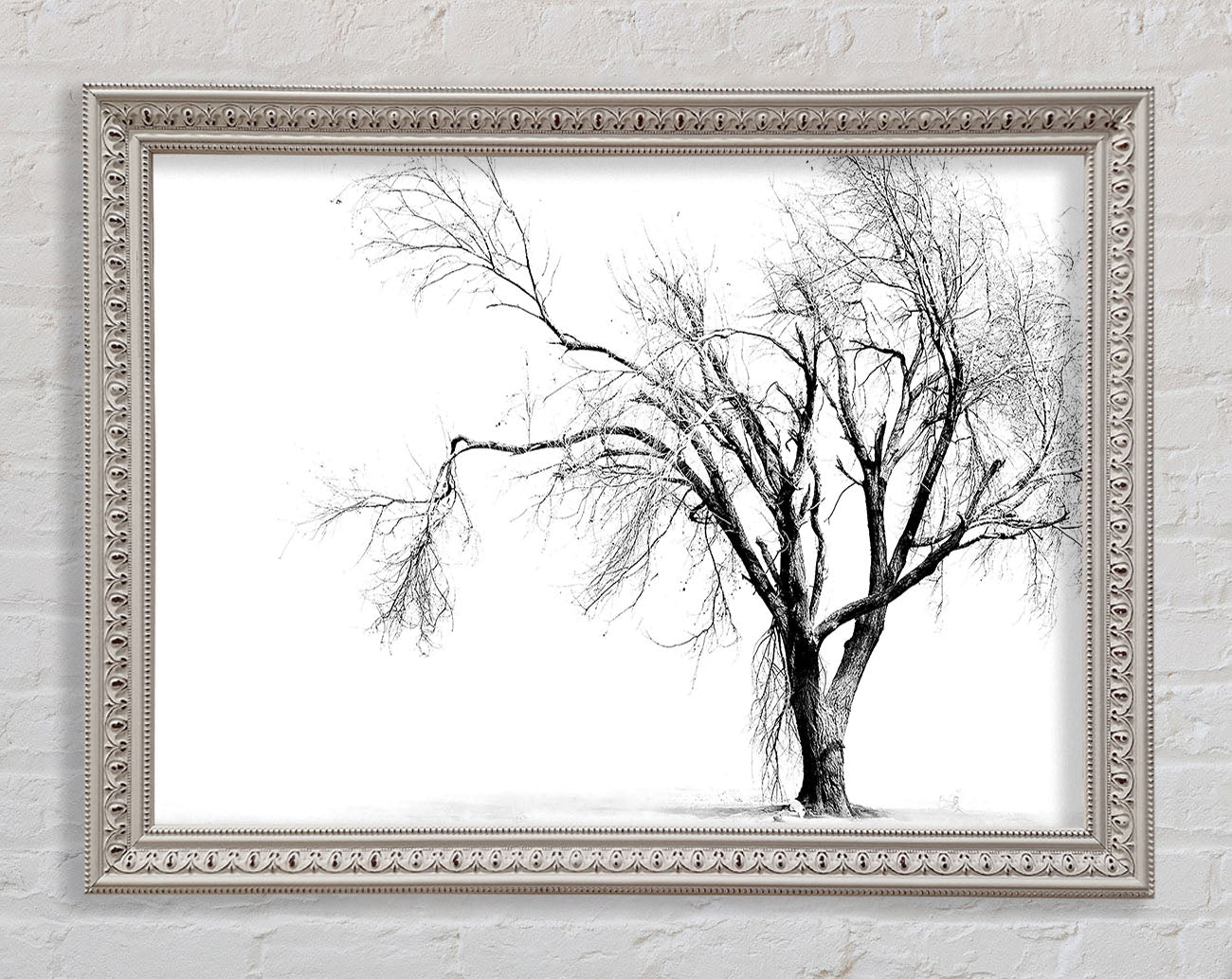 Cold Winter Tree Framed Wall Art