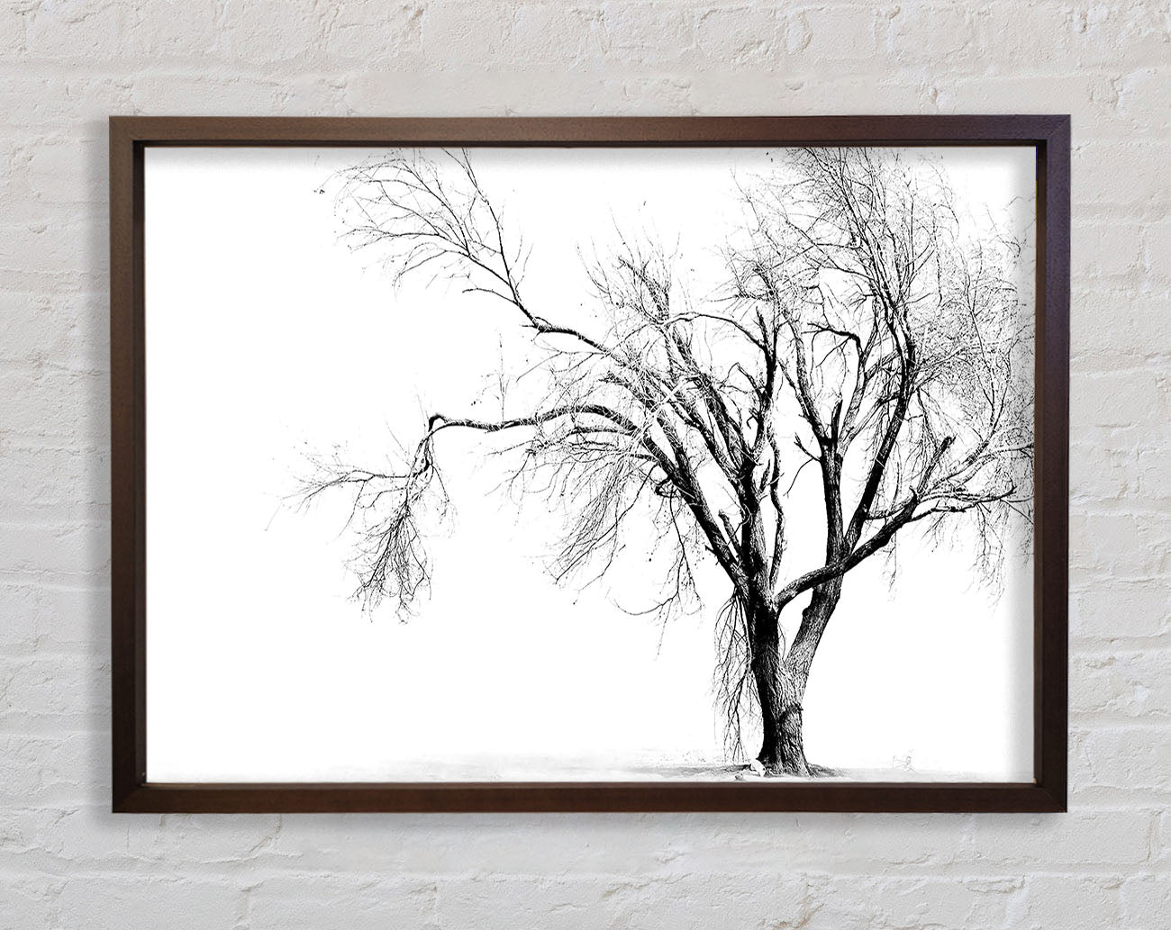 Cold Winter Tree Framed Wall Art