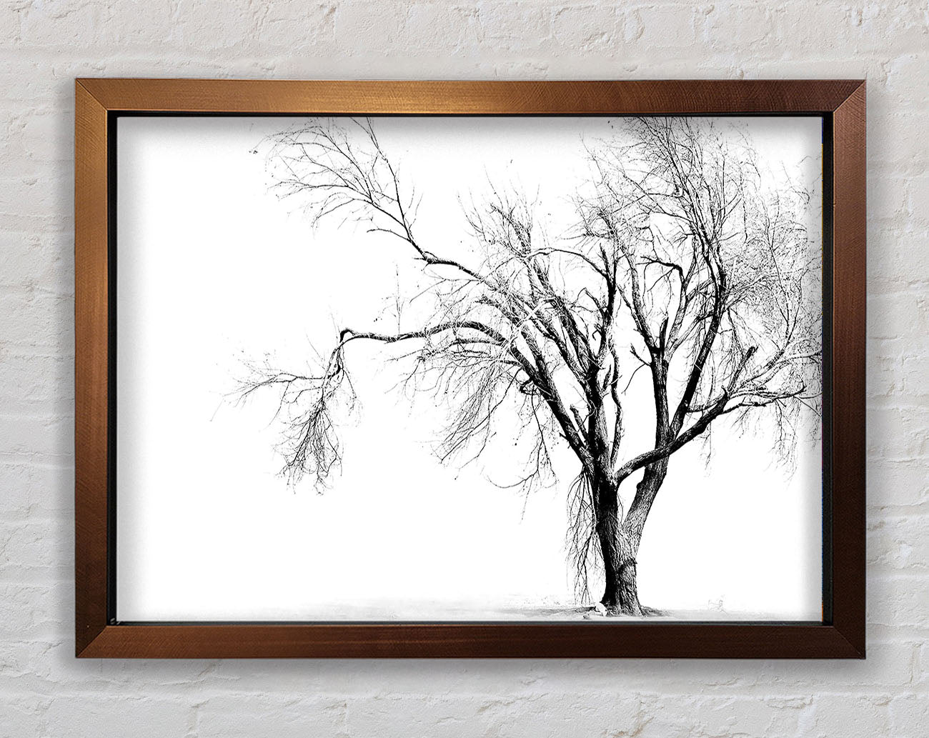 Cold Winter Tree Framed Wall Art