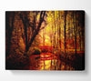 Park Bridge Autumn Canvas Wall Art