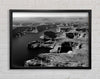 Aerial View Of Canyon Framed Wall Art