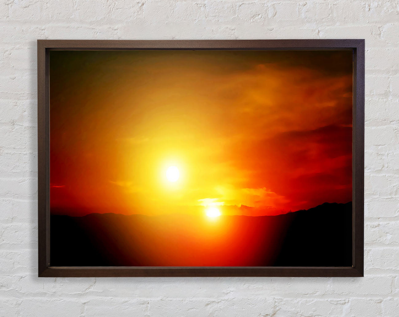 Blazing Sun Duo Framed Wall Art