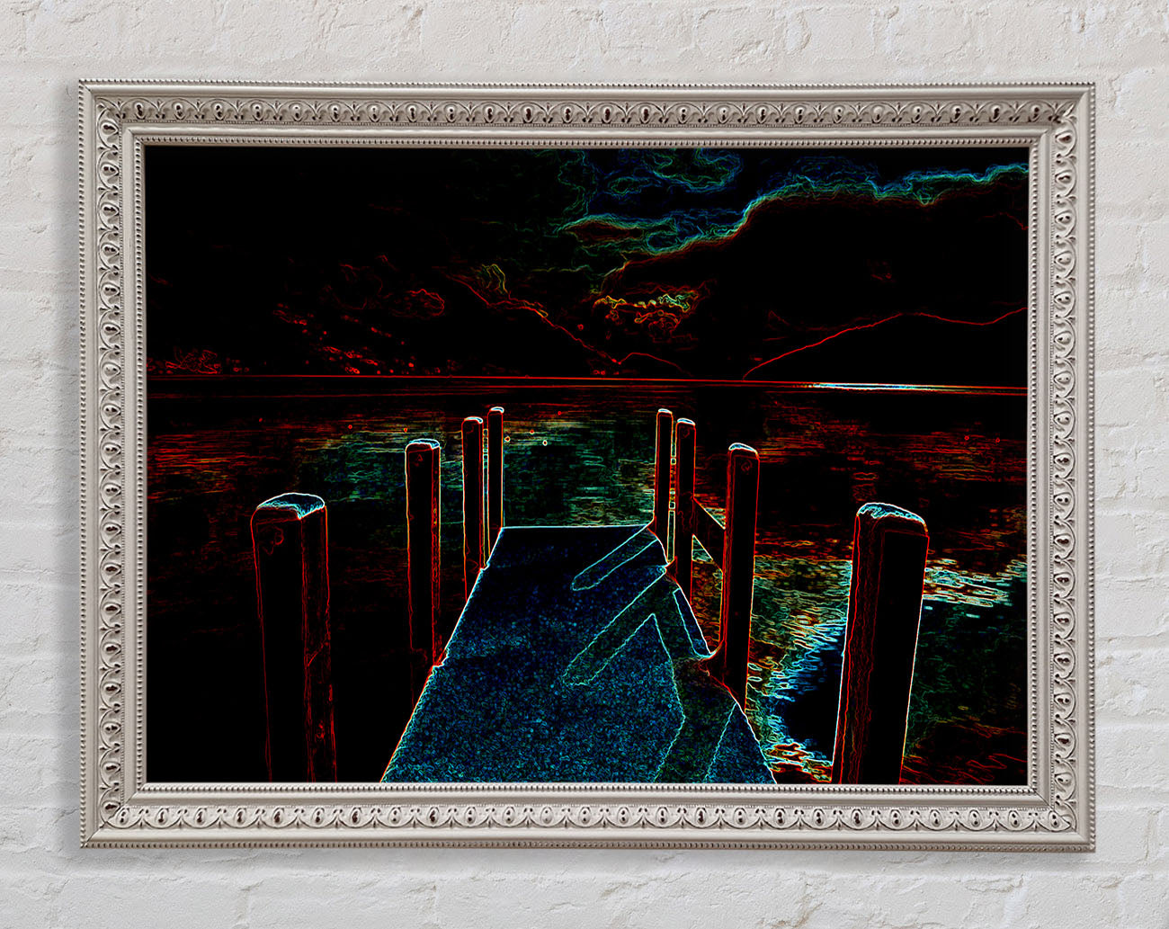 Abstract Pier Framed Wall Art