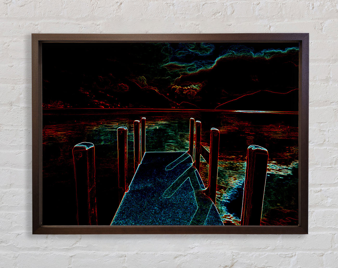Abstract Pier Framed Wall Art