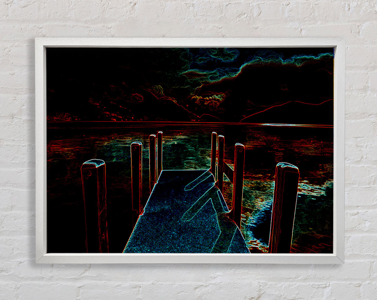 Abstract Pier Framed Wall Art