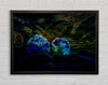 Abstract Neon Landscape 02 Framed Wall Art