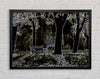 Abstract Neon Landscape 01 Framed Wall Art