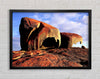 Boulders On Top Of The World Framed Wall Art