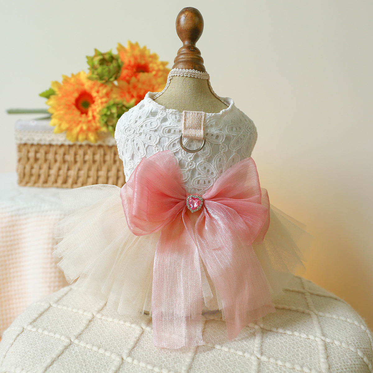 Spring And Summer Thin Dog Cat Wedding Dress