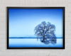 Blue Winter Tree Framed Wall Art