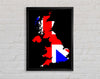 Britan Map Framed Wall Art