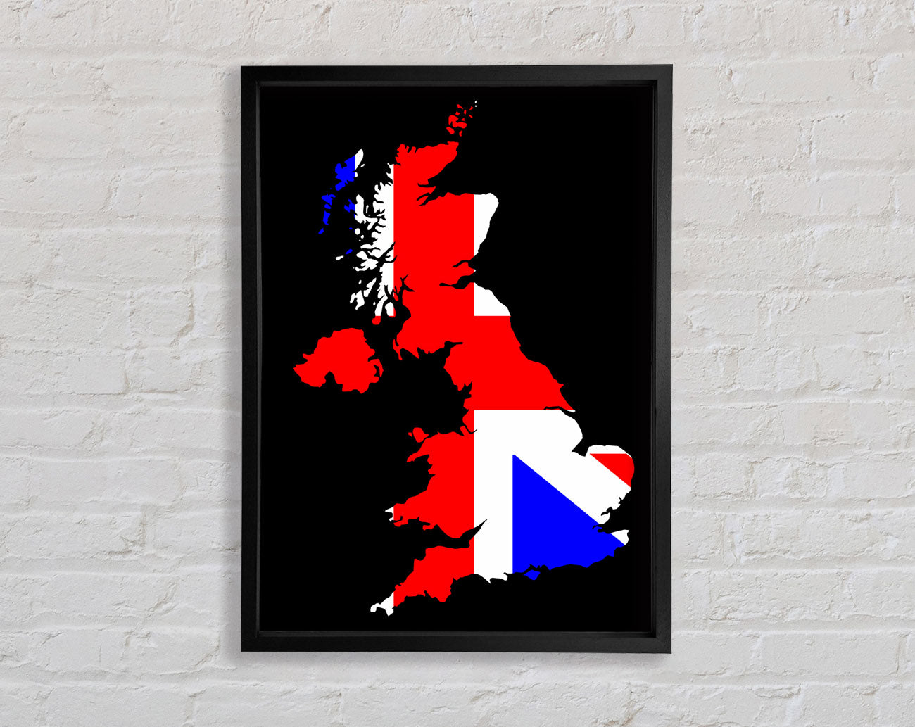 Britan Map Framed Wall Art