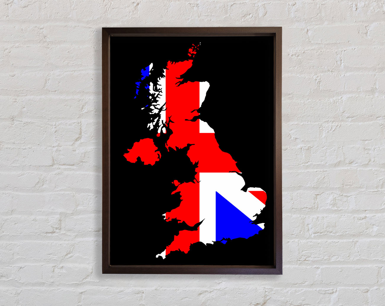 Britan Map Framed Wall Art