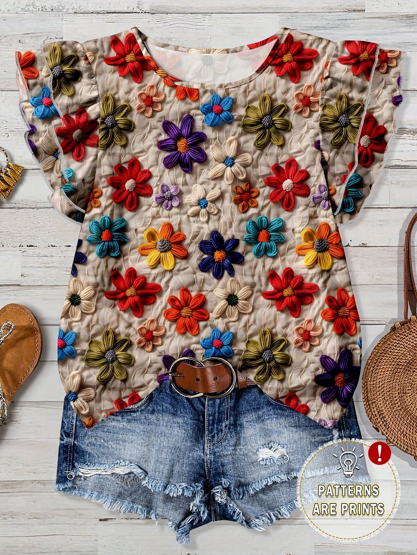 Women's Floral Print Casual Shirt Women's Summer