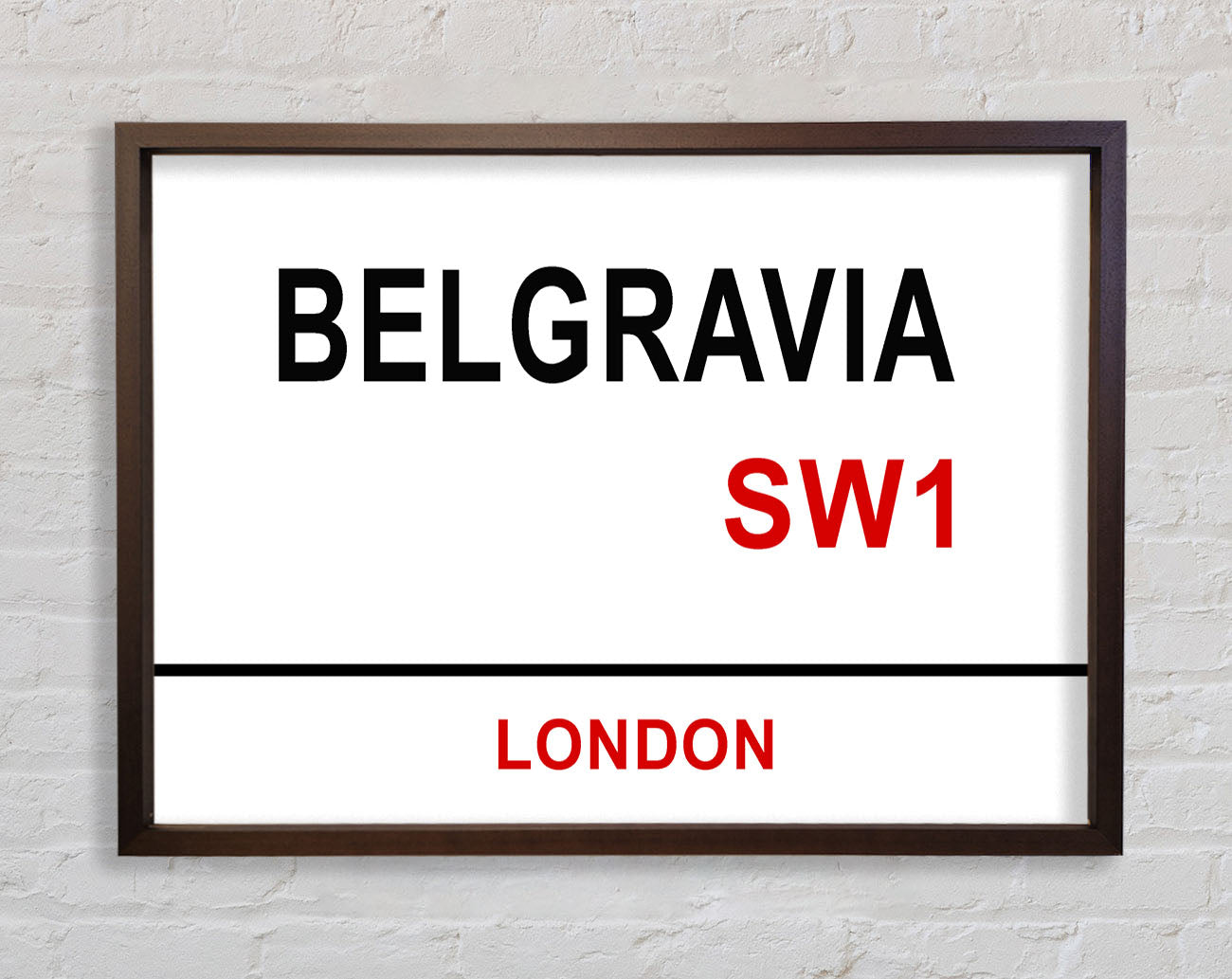 Belgravia Signs Framed Wall Art
