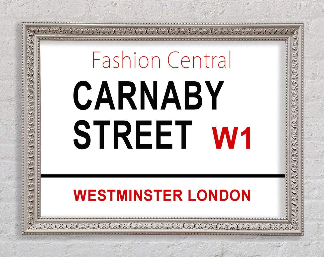 Carnaby Street Signs Framed Wall Art