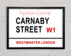 Carnaby Street Signs Framed Wall Art