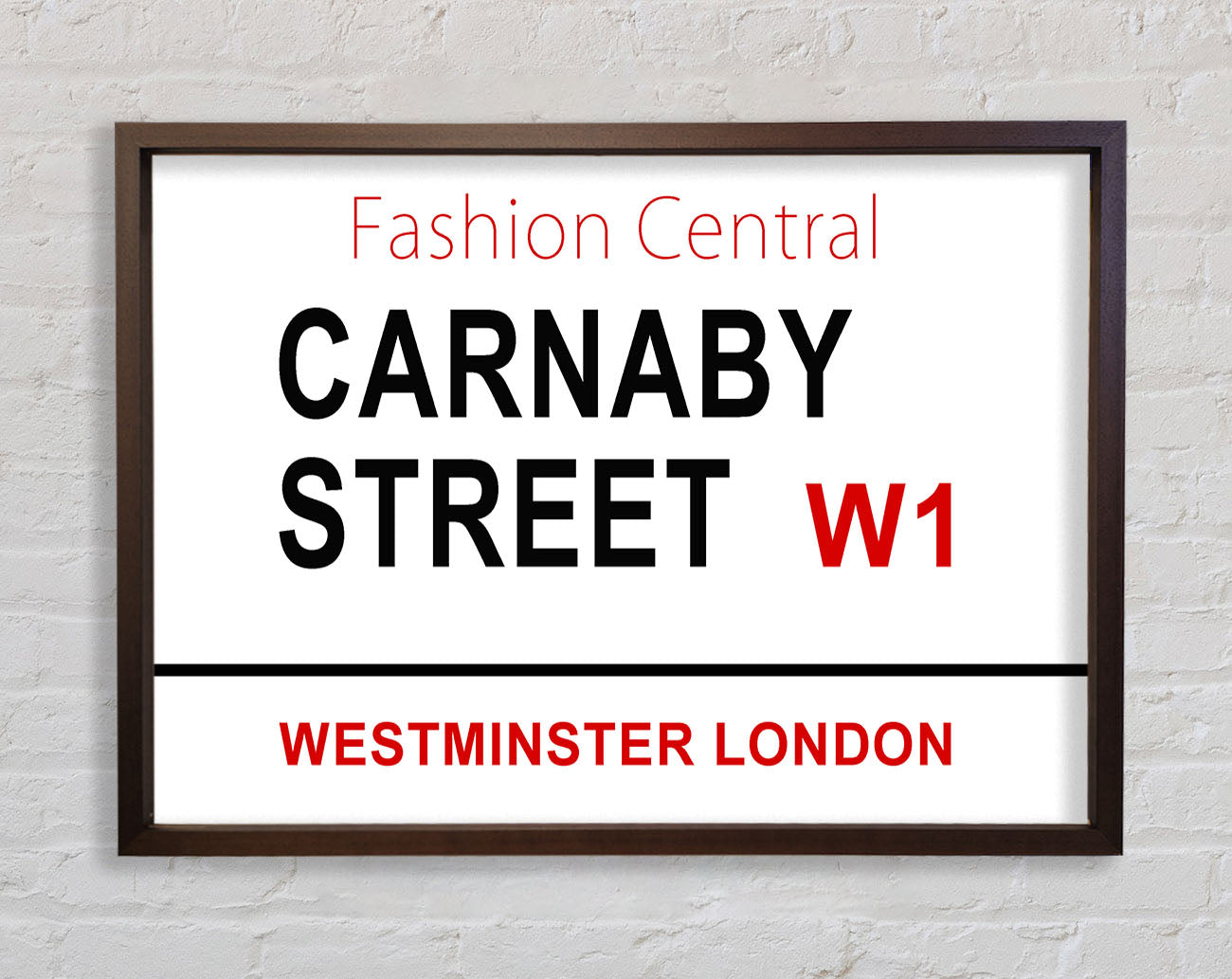 Carnaby Street Signs Framed Wall Art