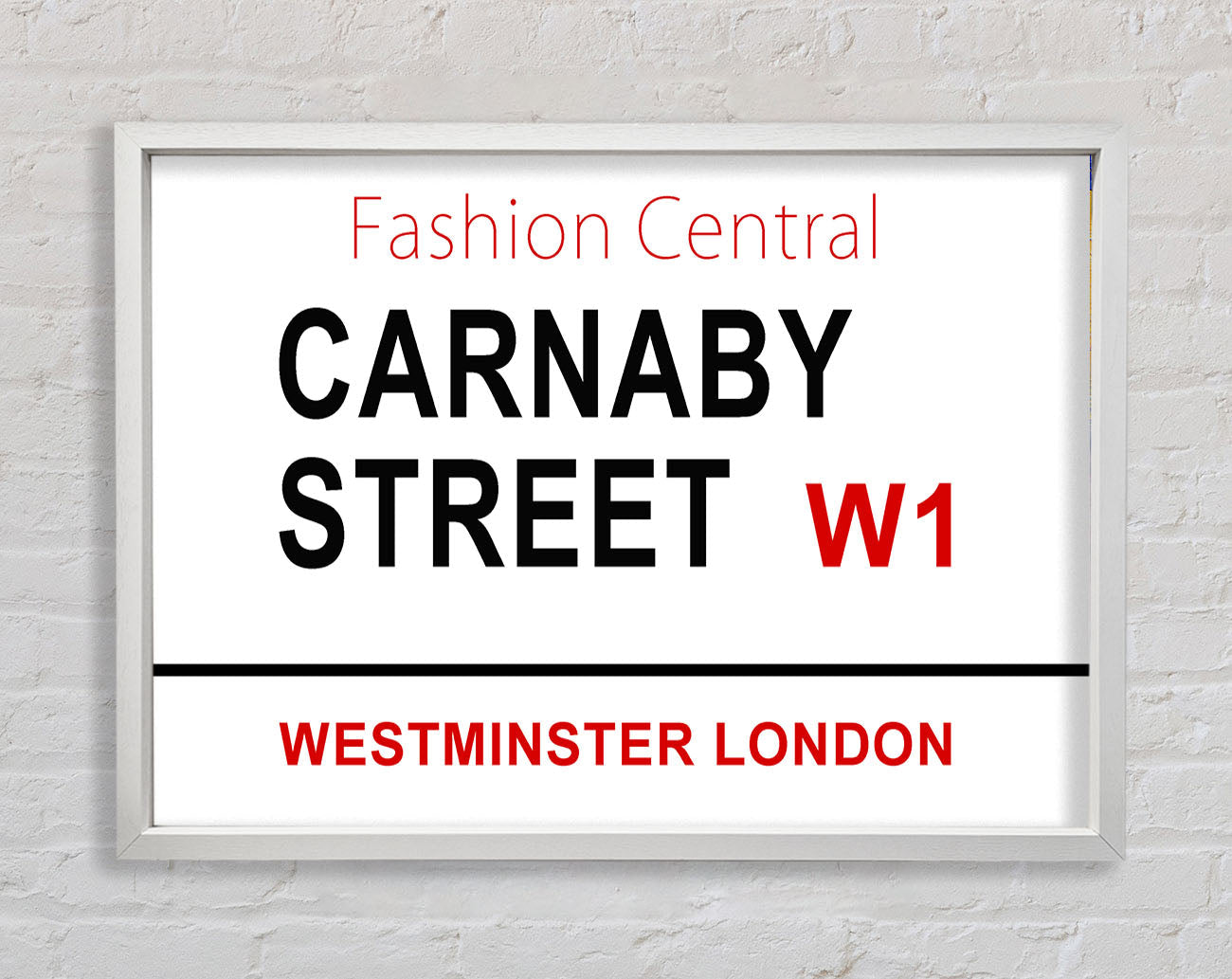 Carnaby Street Signs Framed Wall Art