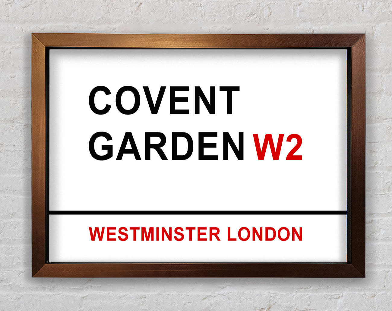 Covent Garden Signs Framed Wall Art
