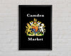 Camden Market Emblem Signs Framed Wall Art
