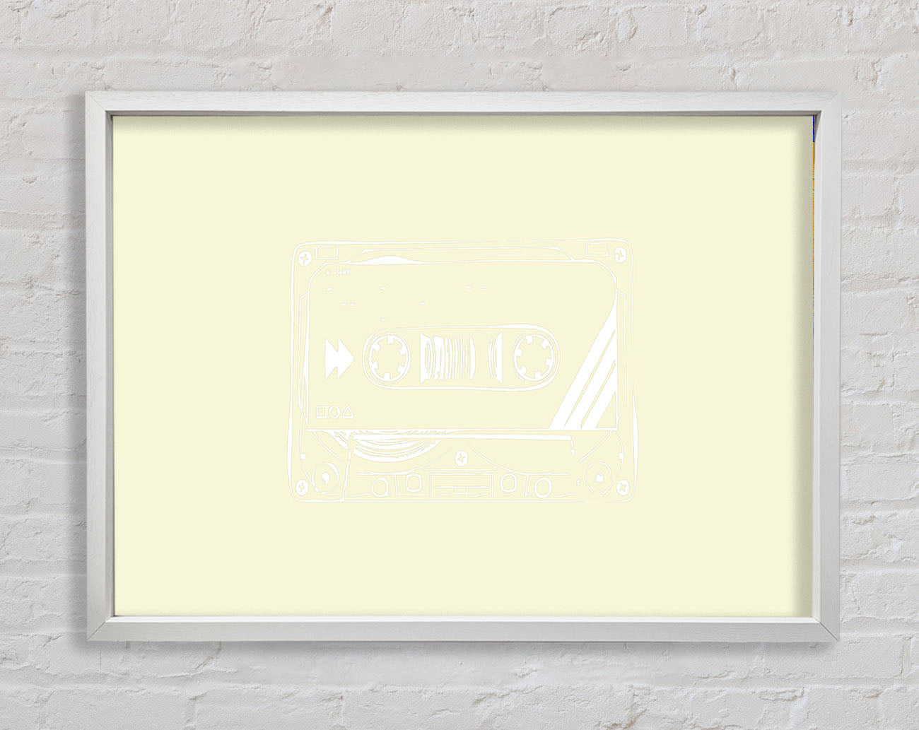 Cassette Tape Vector Art Framed Wall Art