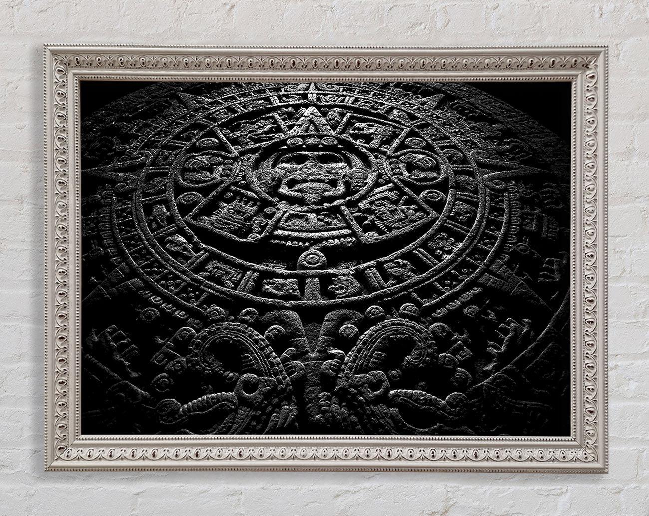 Aztec Calendar Framed Wall Art