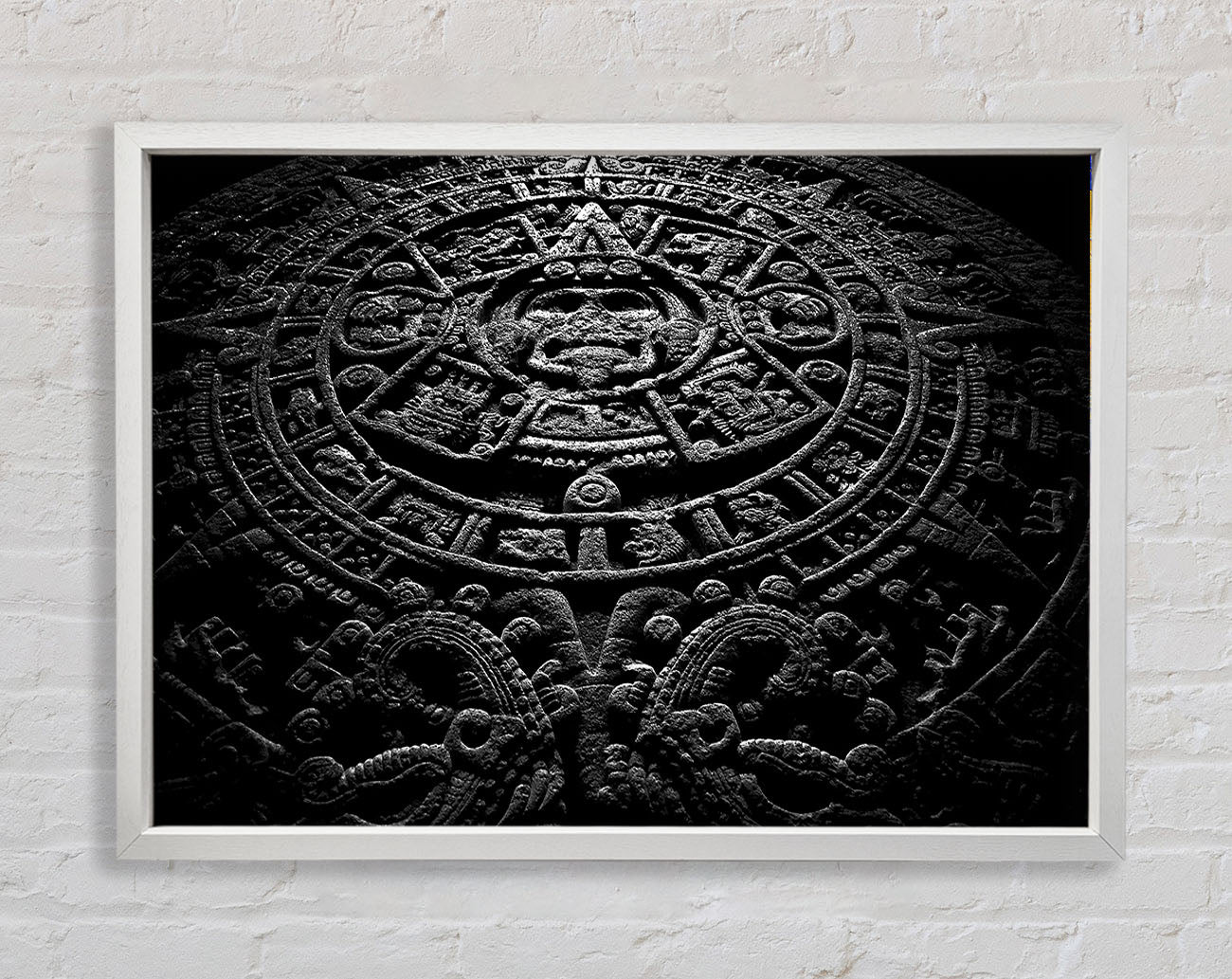 Aztec Calendar Framed Wall Art