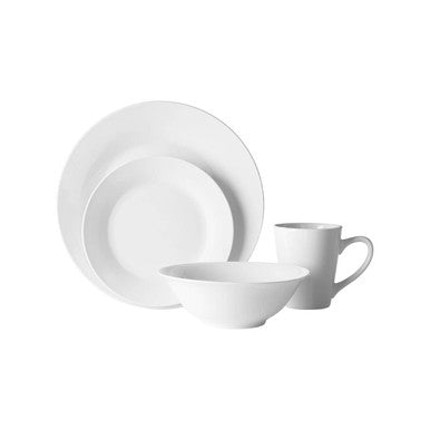 Elmira 16 Piece White Porcelain Dinner Set