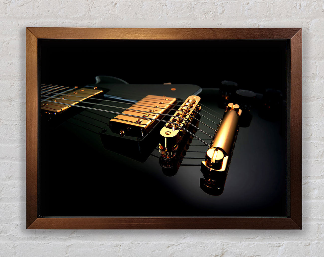 Black Guitar Framed Wall Art