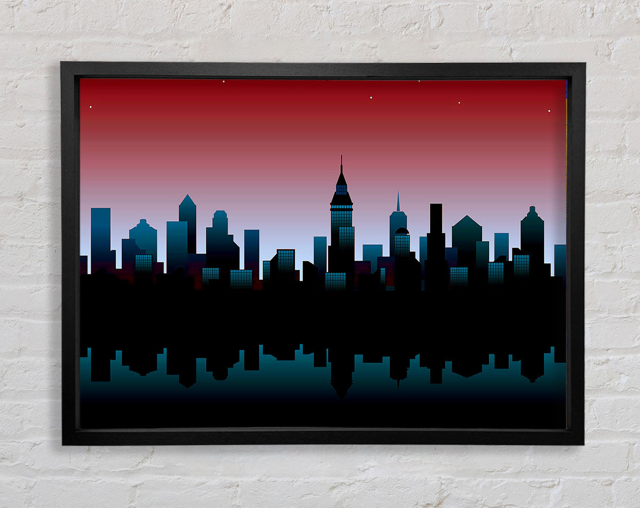Architects New City Reflections Framed Wall Art