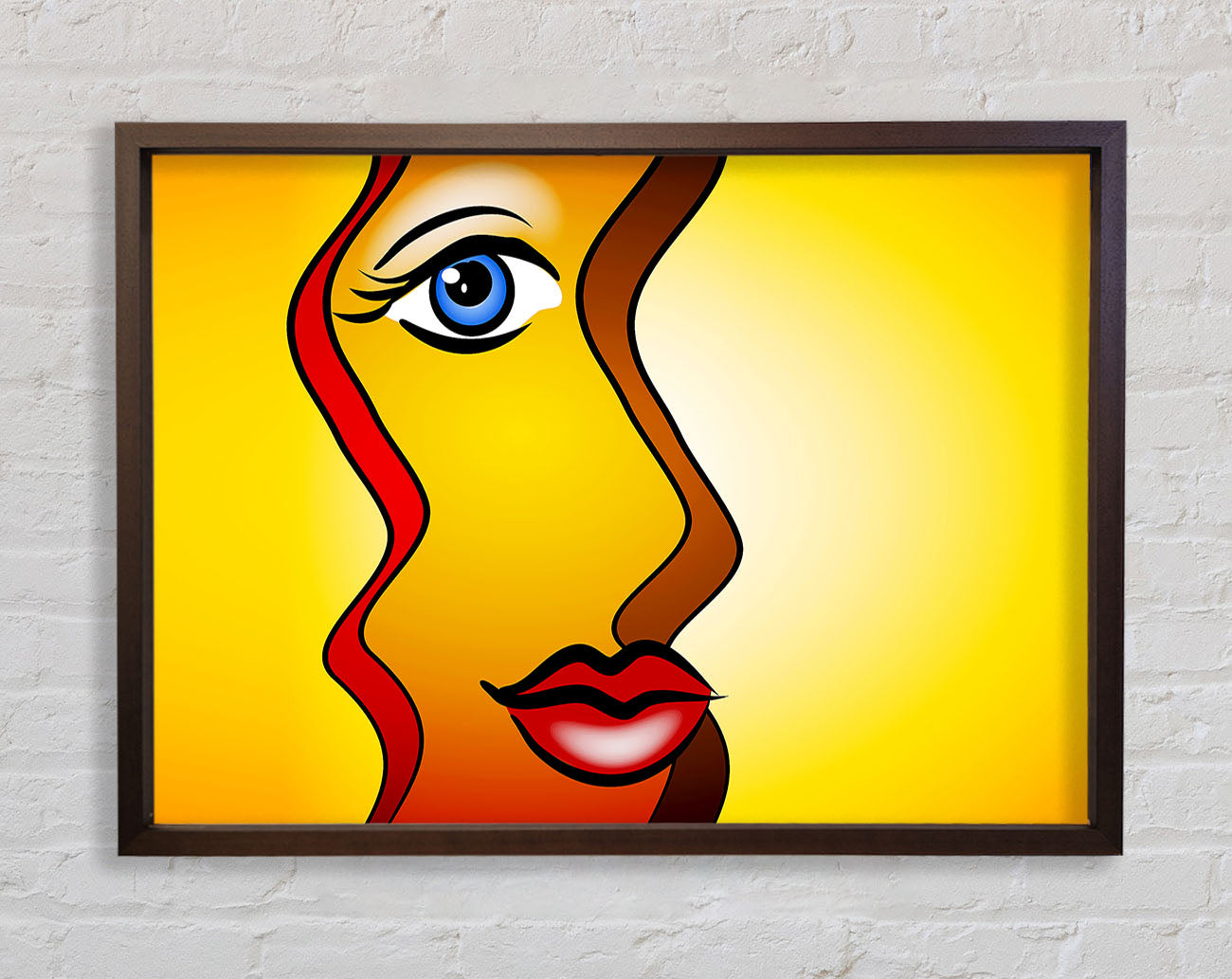 Abstract Woman Framed Wall Art