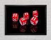 All Sixes Dice Framed Wall Art