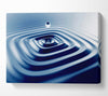 Blue Square Water Splash Canvas Wall Art