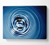 Blue Water Swirls Canvas Wall Art