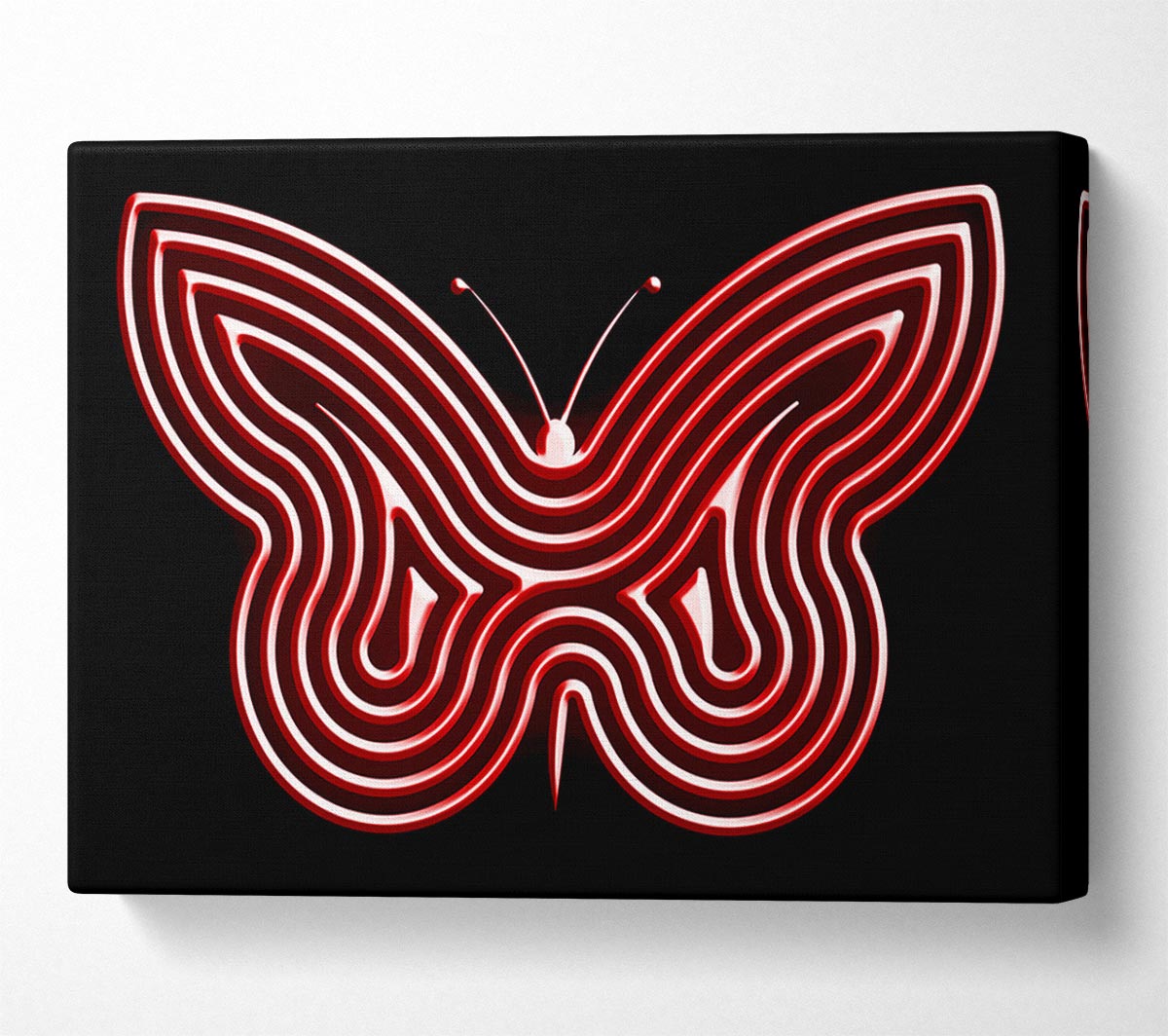 Red Butterfly Wings Canvas Wall Art