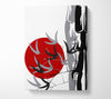 Red Sun Burn Canvas Wall Art