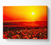 Poppy Field Mist Canvas Wall Art