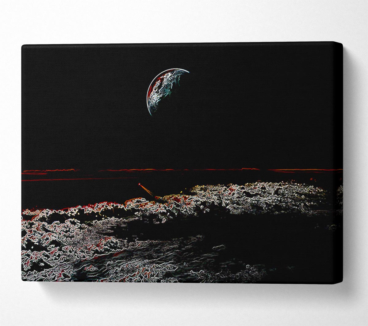 Abstract Moon Canvas Wall Art