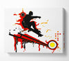 Skateboarders Railing Canvas Wall Art